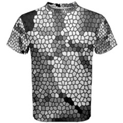 Mosaic Stones Glass Pattern Men s Cotton Tee by Nexatart