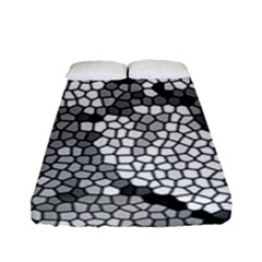 Mosaic Stones Glass Pattern Fitted Sheet (full/ Double Size)