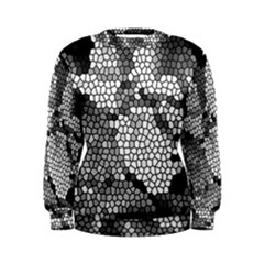 Mosaic Stones Glass Pattern Women s Sweatshirt