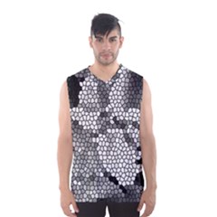 Mosaic Stones Glass Pattern Men s Basketball Tank Top by Nexatart