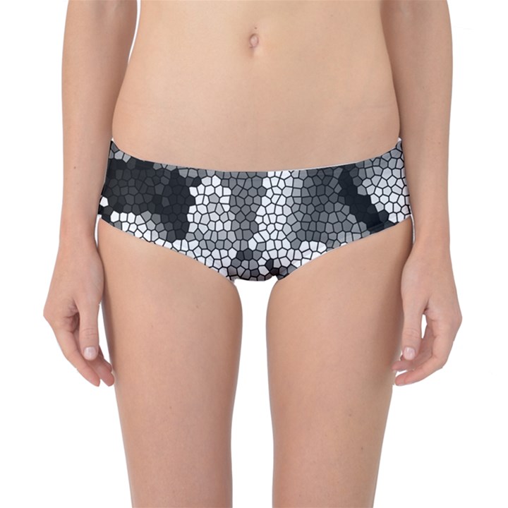 Mosaic Stones Glass Pattern Classic Bikini Bottoms