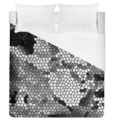 Mosaic Stones Glass Pattern Duvet Cover (queen Size)