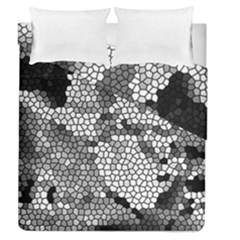 Mosaic Stones Glass Pattern Duvet Cover Double Side (queen Size)