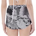 Mosaic Stones Glass Pattern High-Waisted Bikini Bottoms View2