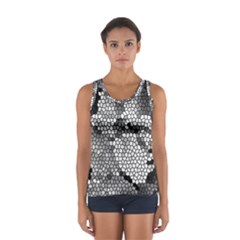 Mosaic Stones Glass Pattern Women s Sport Tank Top  by Nexatart