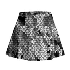 Mosaic Stones Glass Pattern Mini Flare Skirt by Nexatart