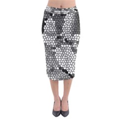 Mosaic Stones Glass Pattern Midi Pencil Skirt by Nexatart