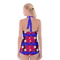 Pattern Abstract Artwork Boyleg Halter Swimsuit  View2