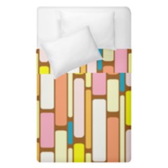 Retro Blocks Duvet Cover Double Side (single Size)