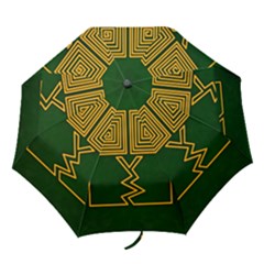 One Stroke Owl Folding Umbrellas by Nexatart