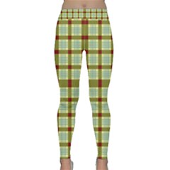 Geometric Tartan Pattern Square Classic Yoga Leggings by Nexatart