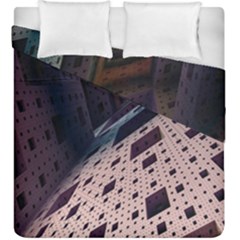 Industry Fractals Geometry Graphic Duvet Cover Double Side (king Size)