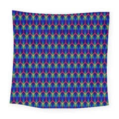 Honeycomb Fractal Art Square Tapestry (large)