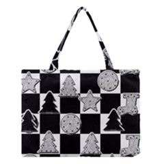 Xmas Checker Medium Tote Bag