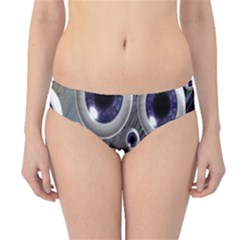 Eyeballs Pattern Hipster Bikini Bottoms by Nexatart