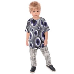 Eyeballs Pattern Kids  Raglan Tee