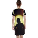 Silhouette Woman Meditation Short Sleeve Nightdress View2