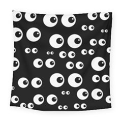 Seamless Eyes Tile Pattern Square Tapestry (large)