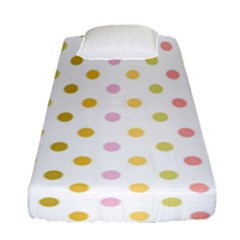 Polka Dots Retro Fitted Sheet (single Size)