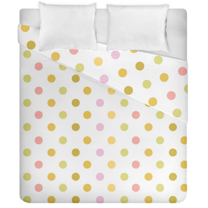 Polka Dots Retro Duvet Cover Double Side (California King Size)