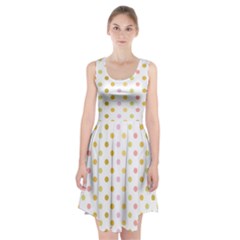 Polka Dots Retro Racerback Midi Dress