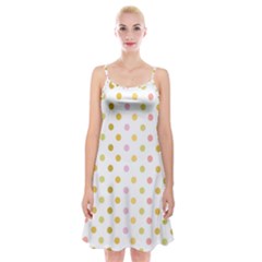 Polka Dots Retro Spaghetti Strap Velvet Dress