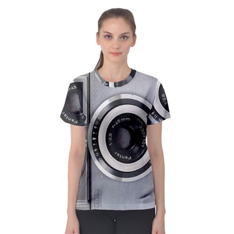 Vintage Camera Women s Sport Mesh Tee by Nexatart