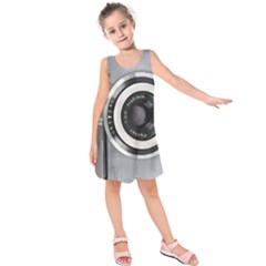 Vintage Camera Kids  Sleeveless Dress by Nexatart