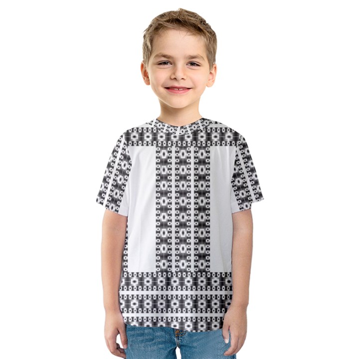 Pattern Background Texture Black Kids  Sport Mesh Tee