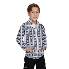 Pattern Background Texture Black Wind Breaker (kids) by Nexatart