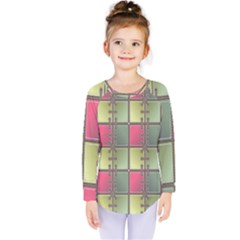 Seamless Pattern Seamless Design Kids  Long Sleeve Tee