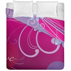 Love Flowers Duvet Cover Double Side (california King Size)