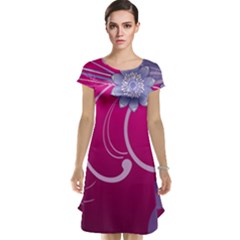 Love Flowers Cap Sleeve Nightdress by Nexatart