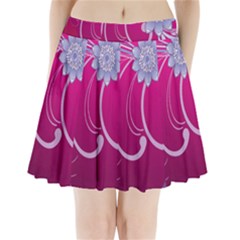 Love Flowers Pleated Mini Skirt