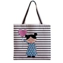 Valentines day design Zipper Grocery Tote Bag View1