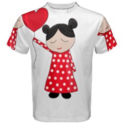 Girl In Love Men s Cotton Tee by Valentinaart