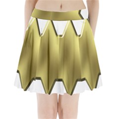 Sheriff Badge Clip Art Pleated Mini Skirt