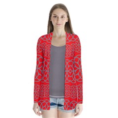 Geometric Circles Seamless Pattern Cardigans