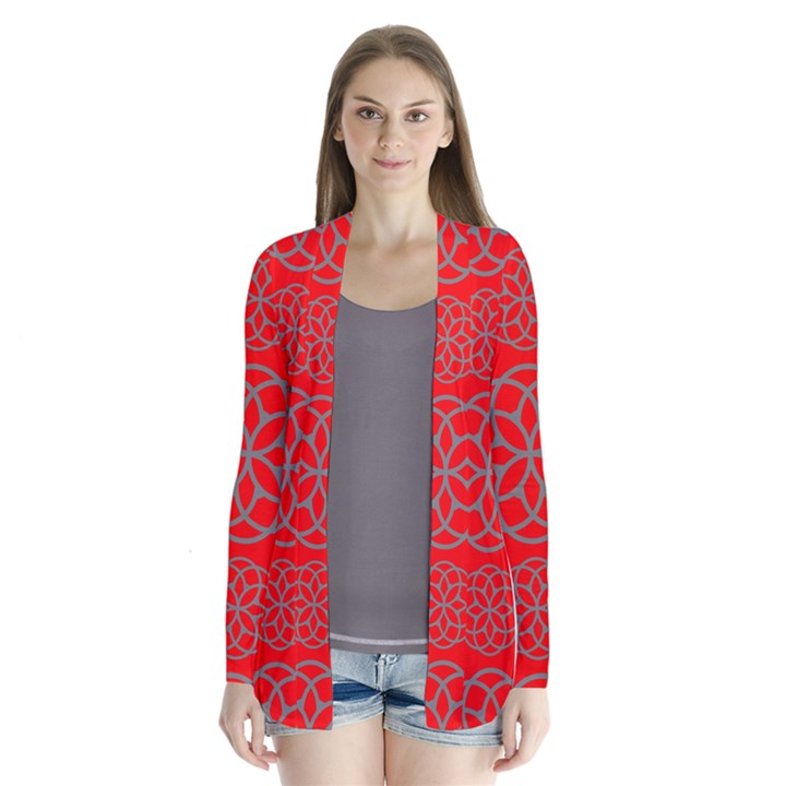 Geometric Circles Seamless Pattern Cardigans