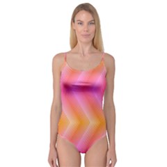 Pattern Background Pink Orange Camisole Leotard 