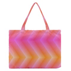 Pattern Background Pink Orange Medium Zipper Tote Bag