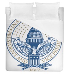 Presidential Inauguration Usa Republican President Trump Pence 2017 Logo Duvet Cover (queen Size)