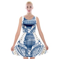 Presidential Inauguration Usa Republican President Trump Pence 2017 Logo Velvet Skater Dress