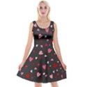 Hearts pattern Reversible Velvet Sleeveless Dress View1