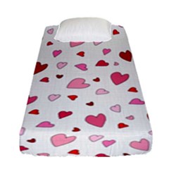 Valentine s Day Hearts Fitted Sheet (single Size)