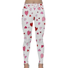 Valentine s Day Hearts Classic Yoga Leggings by Valentinaart