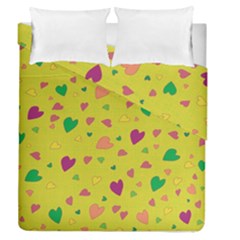 Colorful Hearts Duvet Cover Double Side (queen Size)