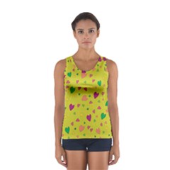 Colorful Hearts Women s Sport Tank Top  by Valentinaart