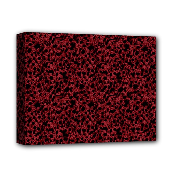 Red coral pattern Deluxe Canvas 14  x 11 