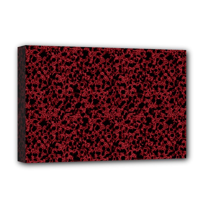 Red coral pattern Deluxe Canvas 18  x 12  